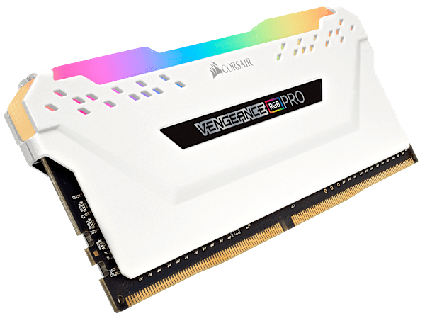 VENGEANCE® RGB PRO 16GB (2 x 8GB) DDR4 DRAM Up To 3600MHz C18 Memory Kit — White