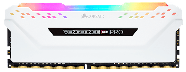 VENGEANCE® RGB PRO 16GB (2 x 8GB) DDR4 DRAM Up To 3600MHz C18 Memory Kit — White
