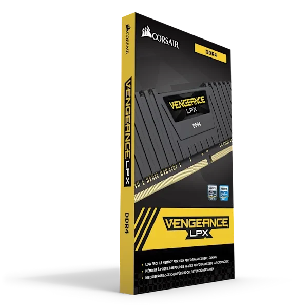 VENGEANCE® LPX 32GB (2 x 16GB) DDR4 DRAM Up To 3000MHz C16 Memory Kit - Black
