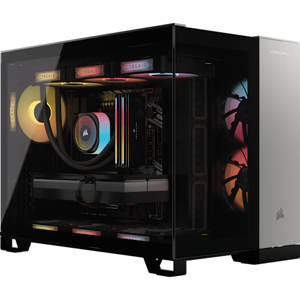 VENGEANCE a5100 Gaming PC: AMD Ryzen 7 7800X3D, GeForce RTX 5080, 32GB DDR5, 2TB M.2 SSD, Win11 Home (Refurbished)