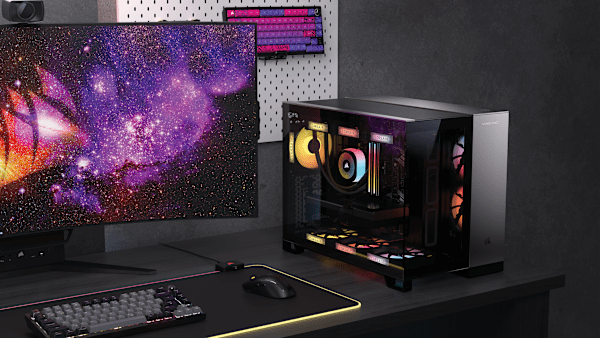 VENGEANCE a5100 Gaming PC: AMD Ryzen 7 7800X3D, GeForce RTX 5080, 32GB DDR5, 2TB M.2 SSD, Win11 Home (Refurbished)