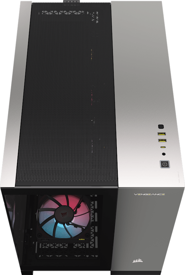 VENGEANCE a5100 Gaming PC: AMD Ryzen 7 9800X3D, GeForce RTX 5080, 32GB DDR5, 2TB M.2 SSD, Win11 Home (Refurbished)