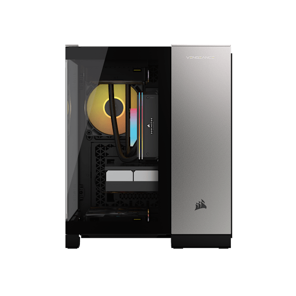 VENGEANCE i5100 Gaming PC with iCUE LINK - Black/Satin Gray: Intel Core i9-14900KF, GeForce RTX 4080 Super, 32GB DDR5, 2TB M.2 SSD, Win11 Home (Certified Refurbished)