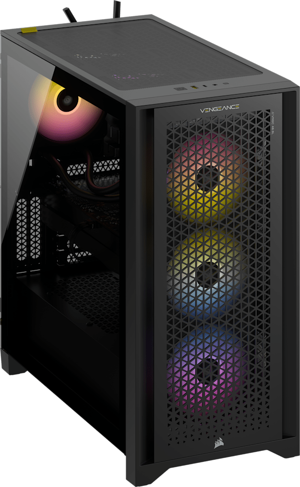 VENGEANCE i7400 Gaming PC: Intel Core i5-13600KF, GeForce RTX 4070 Ti Super, 32GB DDR5, 1TB NVMe SSD, Win11 Home (Certified Refurbished)