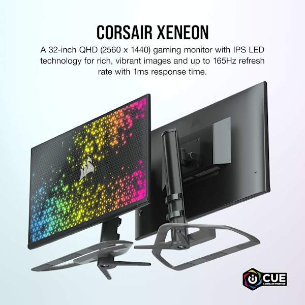CORSAIR XENEON 32QHD165 32-Inch IPS QHD (2560 x1440), 165Hz Refresh Rate, HDR400 Gaming Monitor (Refurbished)