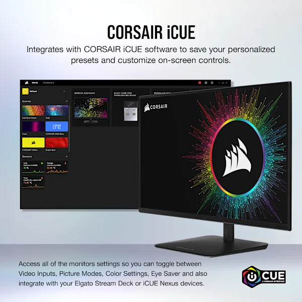 CORSAIR XENEON 32UHD144-A 32-Inch IPS UHD (3840 x2160), 144Hz Refresh Rate, HDR600 Gaming Monitor (Refurbished)