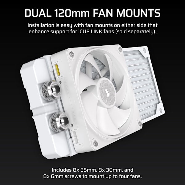 Hydro X Series XR5 240 V2 Custom Cooling Radiator - White