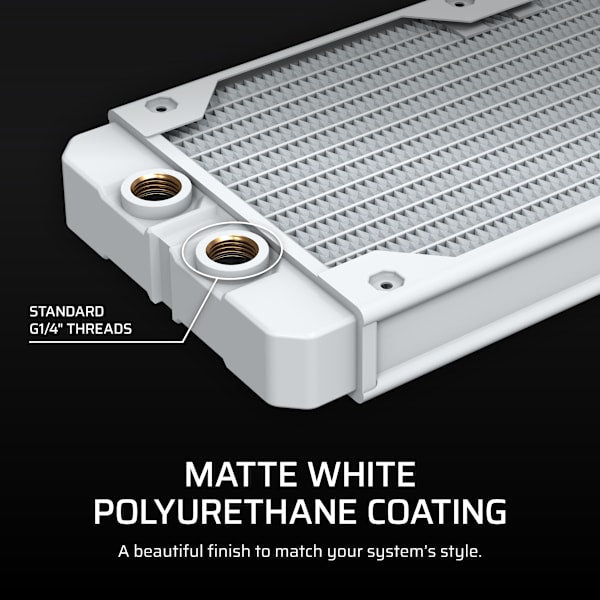 Hydro X Series XR5 240 V2 Custom Cooling Radiator - White