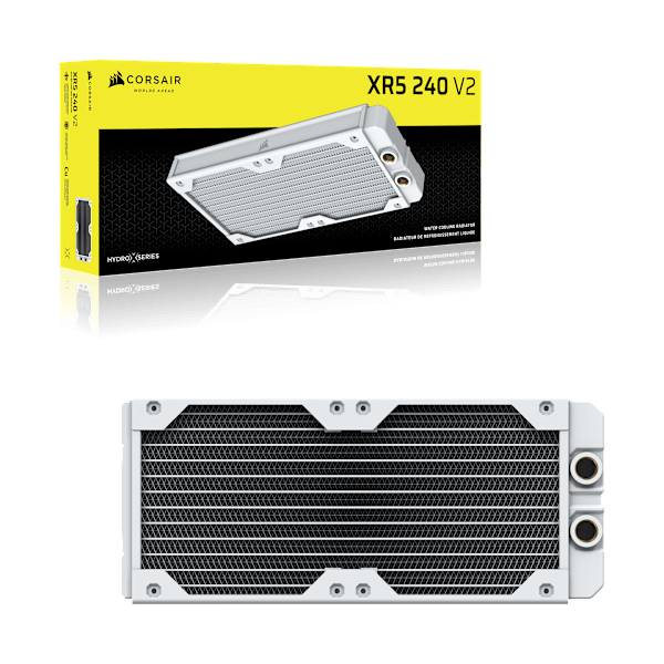 Hydro X Series XR5 240 V2 Custom Cooling Radiator - White