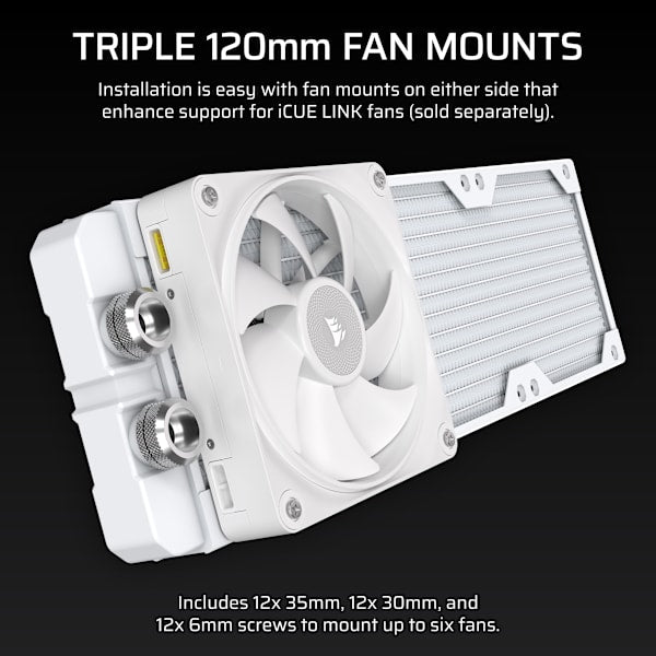 Hydro X Series XR5 360 V2 Custom Cooling Radiator - White