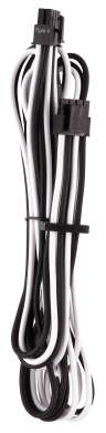 Premium Individually Sleeved EPS12V/ATX12V Cables Type 4 Gen 4 – White/Black