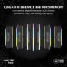 VENGEANCE® RGB 48GB (2x24GB) DDR5 DRAM Up To 7000MT/s CL40 Memory Kit — Black