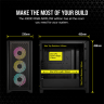 iCUE 4000D RGB AIRFLOW Mid-Tower Case, Black - 3x AF120 RGB ELITE Fans - iCUE Lighting Node PRO Controller - High-airflow Design