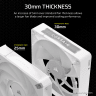 iCUE LINK RX140 MAX RGB 140mm PWM Thick Fan Expansion - White