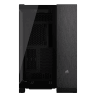 6500X Mid-Tower Dual Chamber PC Case - Black/Obsidian Aluminum