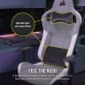 T3 RUSH Fabric Gaming Chair (2023) - Grey/White