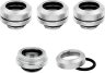 Hydro X Series XF Hardline 14mm OD Fitting Four Pack — Chrome