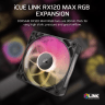 iCUE LINK RX120 MAX RGB 120mm PWM Thick Fan Expansion - Black