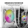 iCUE AF120 RGB SLIM 120mm PWM Fluid Dynamic Bearing Fan — White Single Pack