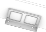 Platform:6 Single Side-Shelf Frame for Pegboard