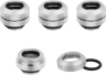 Hydro X Series XF Hardline 12mm OD Fitting Four Pack — Chrome