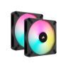 iCUE AF140 RGB ELITE 140mm PWM Dual Fan Kit