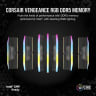 VENGEANCE® RGB 192GB (4x48GB) DDR5 DRAM Up To 5200MT/s CL38 Memory Kit — Black