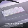 K70 PRO TKL High-Performance Hall Effect Programmable Gaming Keyboard with Rapid Trigger - White