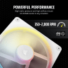 iCUE LINK LX140-R RGB 140mm PWM Reverse Fans Starter Kit - White