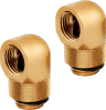 Hydro X Series 90° Rotary Adapter Twin Pack — Gold