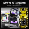 iCUE LINK QX120 RGB 120mm PWM PC Fans Starter Kit with iCUE LINK System Hub - White