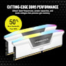 VENGEANCE® RGB 32GB (2x16GB) DDR5 DRAM Up To 6000MT/s CL36 AMD EXPO & Intel XMP Memory Kit — White