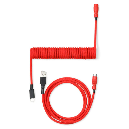 Drop Red Coiled YC8 Keyboard Cable