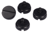Carbide SPEC-DELTA RGB Tempered Glass Panel Thumbscrews, Black