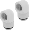 Hydro X Series 90° Rotary Adapter Twin Pack — White