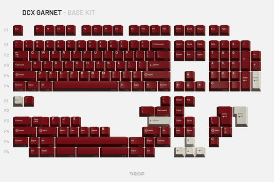 Drop DCX Garnet Keycap Set