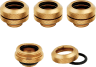 Hydro X Series XF Hardline 14mm OD Fitting Four Pack — Gold