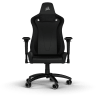 TC200 Gaming Chair – Plush Leatherette – Black/Black