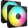 RS140 ARGB 140mm PWM Fans - Dual Pack