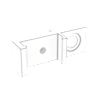 FRAME 4000D Replacement InfiniRail Fan Mounts (12pcs), White
