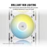 iCUE AF120 RGB ELITE 120mm PWM Triple Fan Kit - White