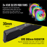 HYDRO X SERIES iCUE XH305i RGB PRO Custom Cooling Kit - Black