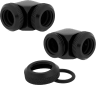 Hydro X Series XF Hardline 90° 12mm OD Fitting Twin Pack — Black