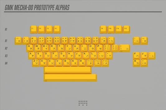 Drop + FU11.META1 GMK Mecha-00 Keycap Set - Prototype Alphas