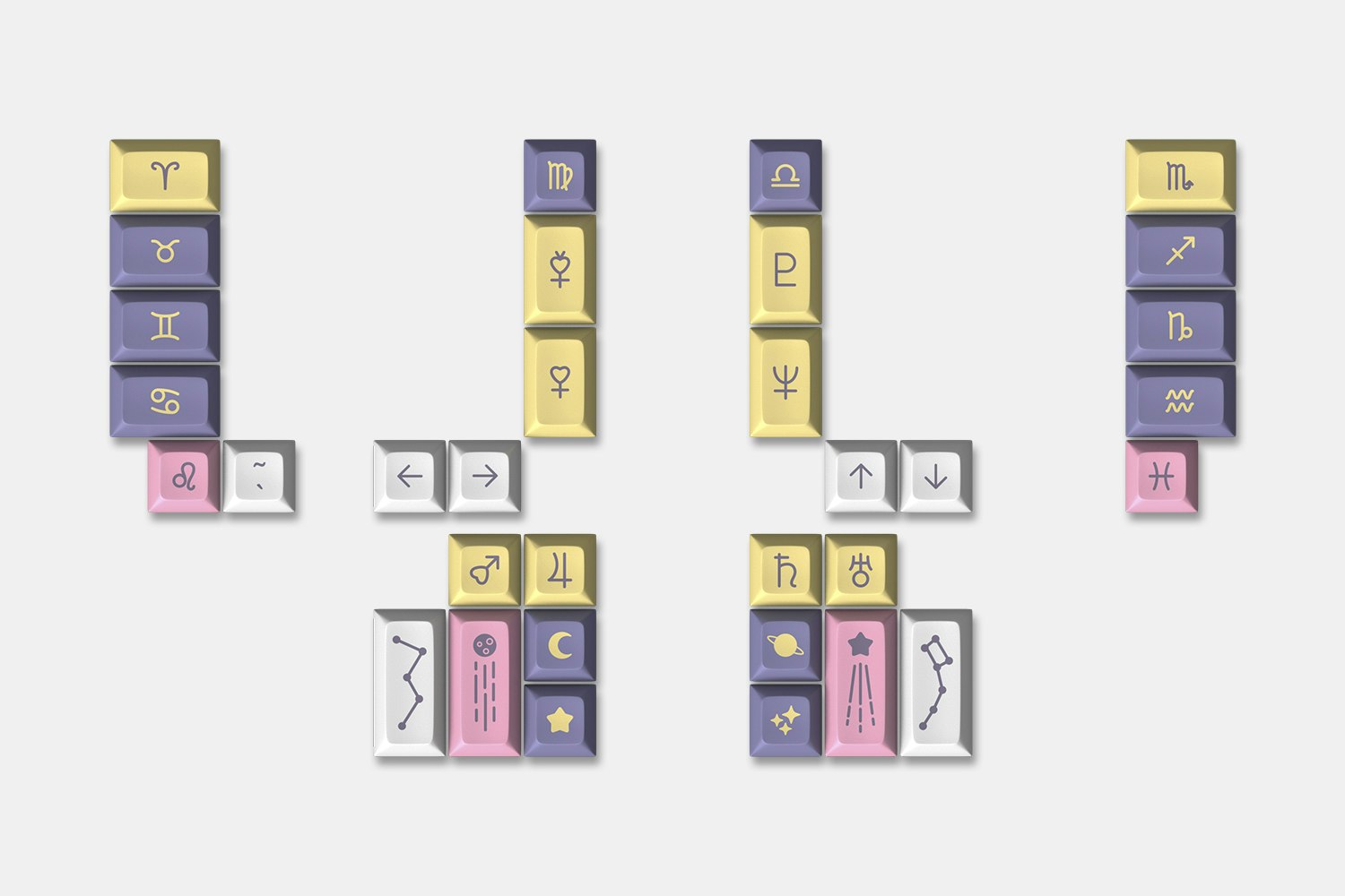 Drop DSA Astrolokeys Keycaps by sailorhg & cassidoo - Ergo Icons