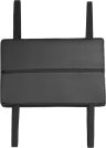 TC100 Leatherette Black Neck and Lumbar Pillows