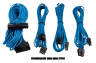 Premium Individually Sleeved PSU Cable Kit Starter Package, Type 4 (Generation 3) - Blue