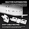 Multi Frame Pegboard Desk Organizer for Platform:4 - White