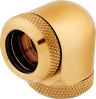 Hydro X Series XF Hardline 90° 14mm OD Fitting Twin Pack — Gold