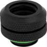 Hydro X Series XF Hardline 12mm OD Fitting Four Pack — Black
